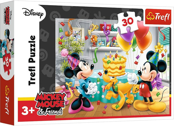 30 piece puzzle Birthday cake disney Micky Mouse