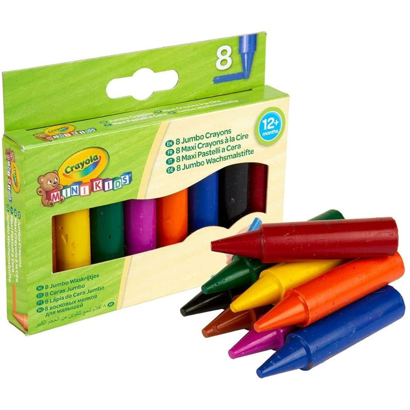 Crayola - 8 Mini Kids Jumbo Crayons - The Model Shop