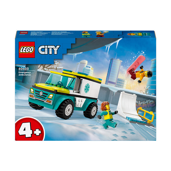 LEGO City Emergency Ambulance and Snowboarder (60403)