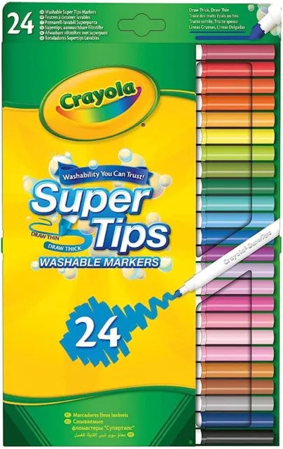 Super Tips Washable Markers 24