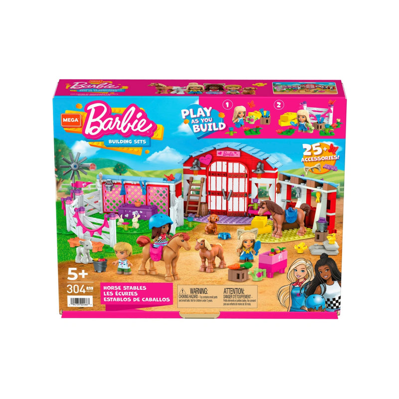 Barbie Mega Construx Building Set Horse Stables