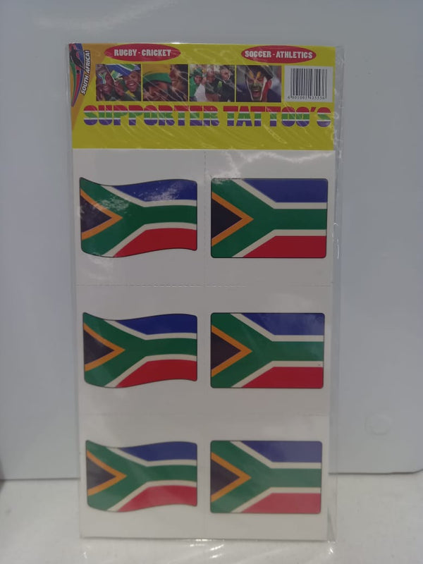 Temporary SA Flag Tattoos