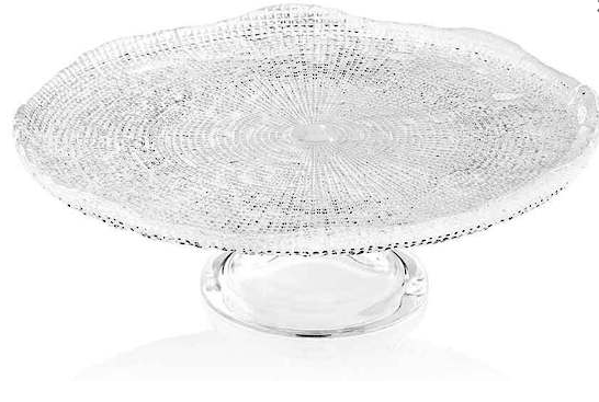 Diamante Footed Cake Plate 32cm